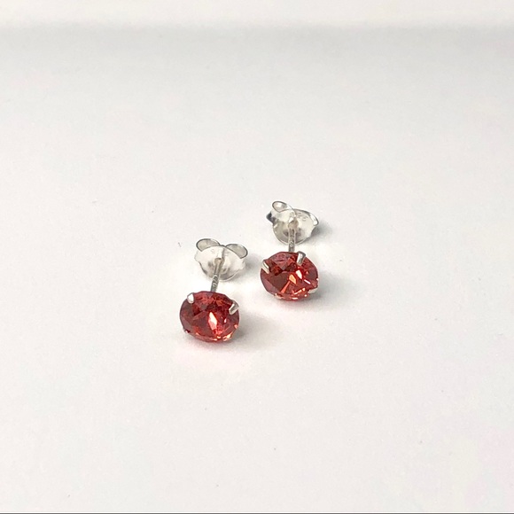 925 Sterling Silver Swarovski Crystal Earrings - Picture 7 of 7